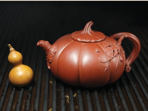 朱建明紫砂壶 南瓜 