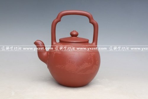 周寅健紫砂壶 如意提梁 