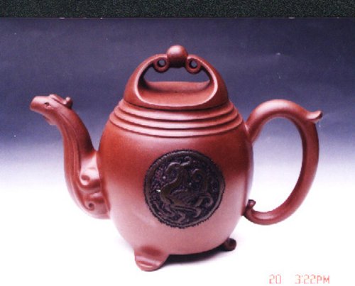 韦钟云紫砂壶 凤鸣壶 
