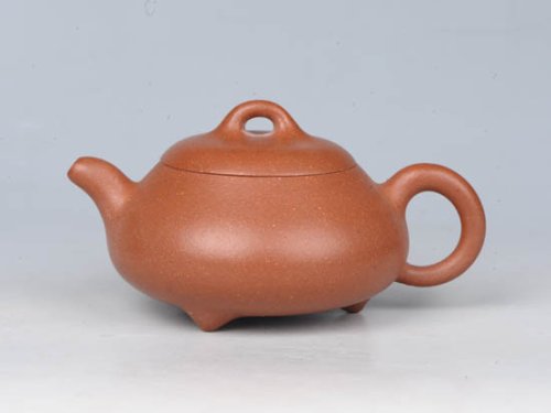 周庚大紫砂壶 矮石瓢 