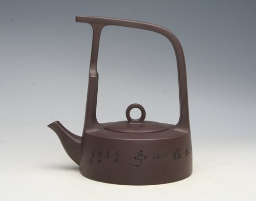 尹红英紫砂壶 鹧鸪提梁 