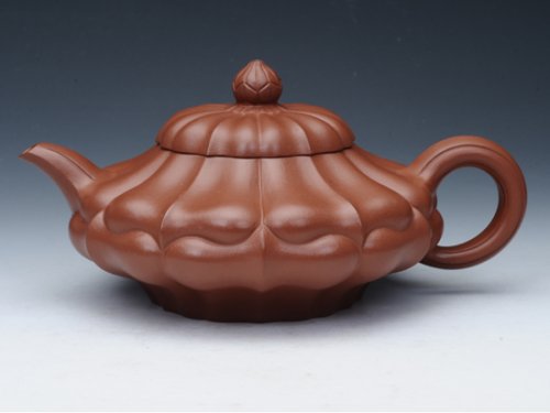 邵文紫砂壶 合菱 