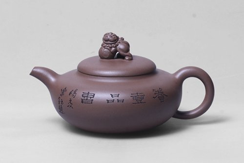 蒋建亚紫砂壶 狮瑞 