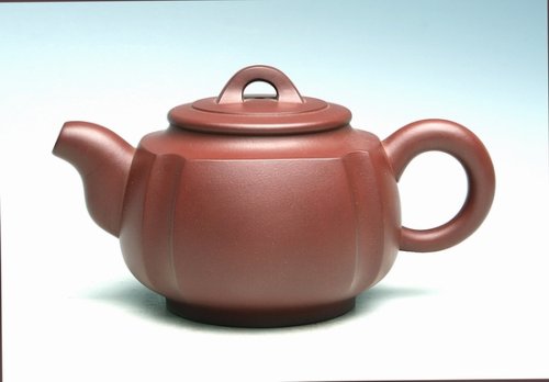 华建国紫砂壶 四方抽角 