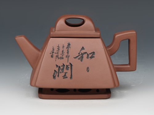 董建忠紫砂壶 四方和润 