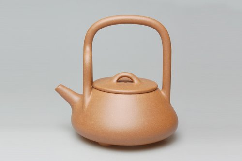 鲍峰岩紫砂壶 石瓢提梁壶 