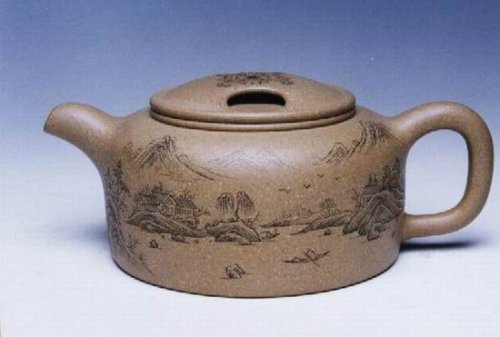 贺洪梅紫砂壶 牛盖莲子 