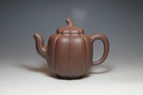 吴亚维紫砂壶 茄段锦囊 