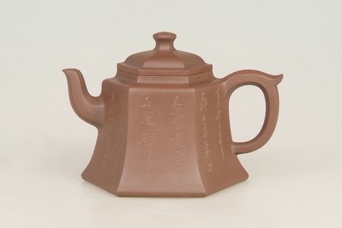 陈依群紫砂壶 六方醒晓 