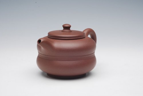 陈健紫砂壶 玉带葫芦 