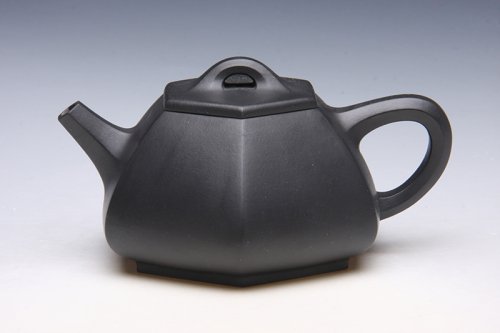 许学军紫砂壶 六方石瓢 