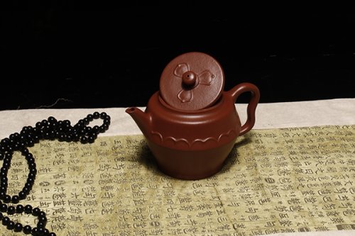 朱志芬紫砂壶 亭荷 