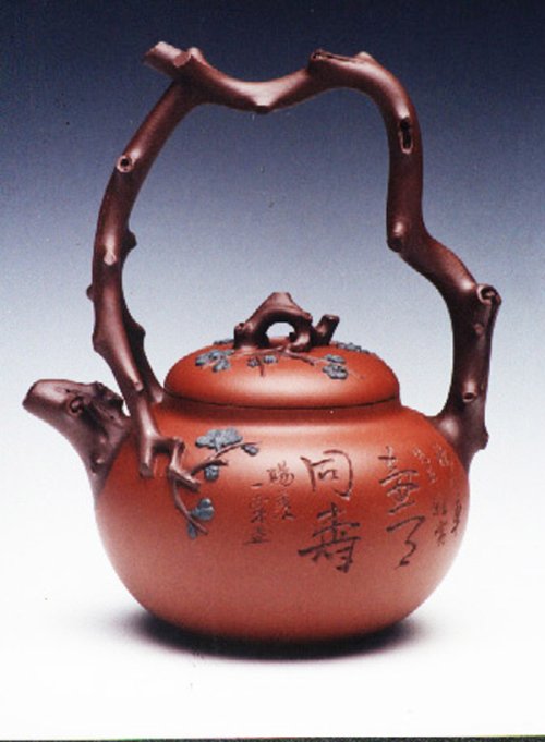 范颖紫砂壶 东坡提梁壶 