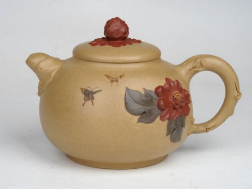 尹月华紫砂壶 国色天香（牡丹） ... 