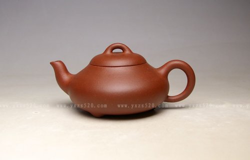 吴建平紫砂壶 《矮石瓢》泥料：清水泥 容量：250cc 