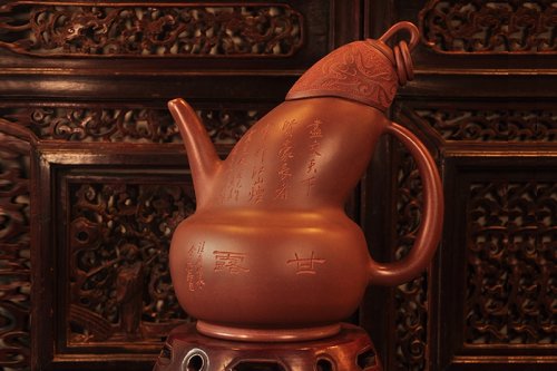 彭耀年紫砂壶 书贤壶 