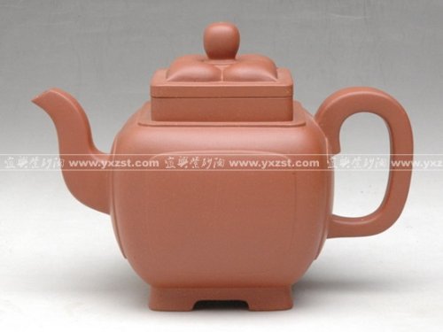 王芳紫砂壶 方菱花 