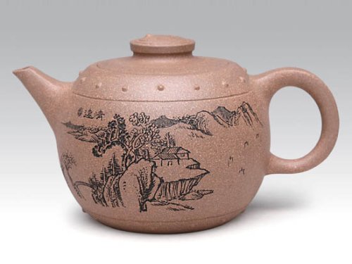 严志军紫砂壶 古形壶（高）  泥料：段砂泥  容量：300CC 