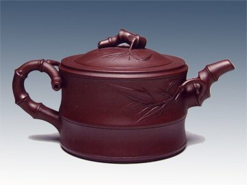 周建平紫砂壶 竹段 