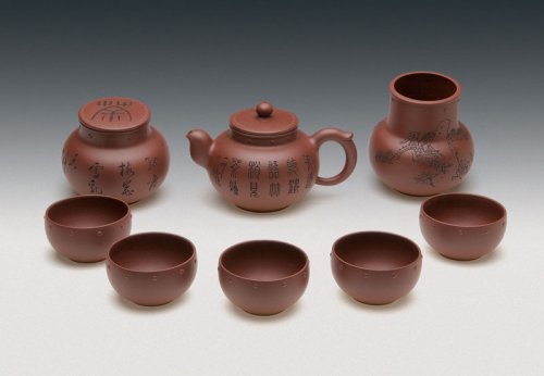 范建军紫砂壶 八头润珏茶具 