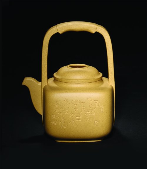 盛东兴紫砂壶 暗香提梁 