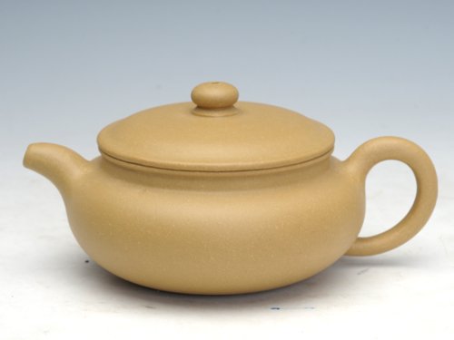 冯文娟紫砂壶 扁鼓  泥料：本山绿泥 