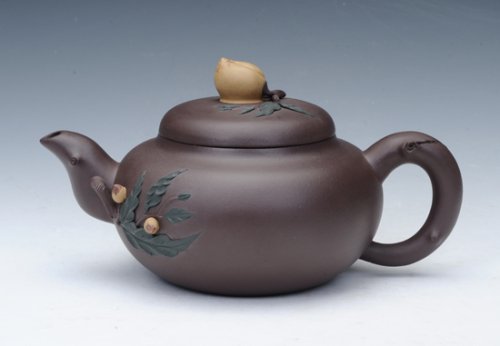 陈国华紫砂壶 寿桃壶 