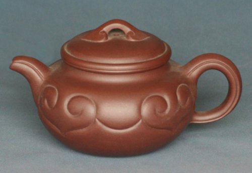 李正华紫砂壶 中仿古如意壶 