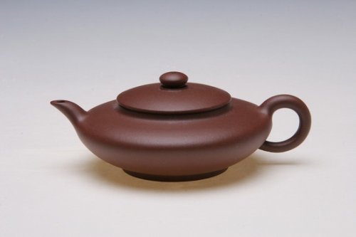 卢伟强紫砂壶 虚扁 