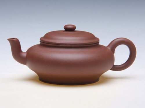 卢伟强紫砂壶 小高虚扁 