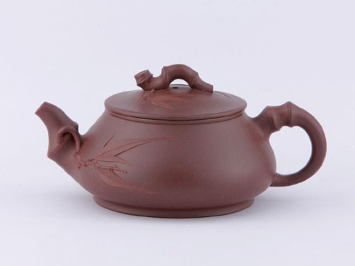 毛文杰紫砂壶 竹报平安 