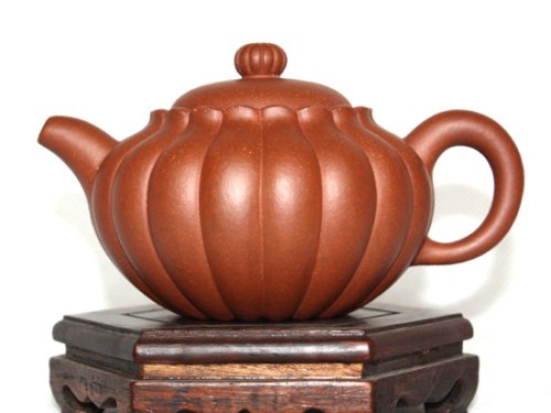 许艳萍紫砂壶 清水泥  菊瓣壶 