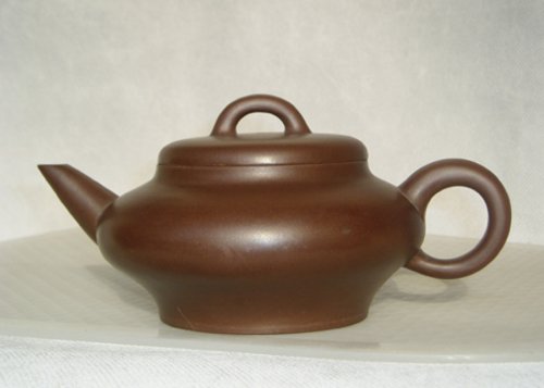 蒋惠娟紫砂壶 虚扁壶 