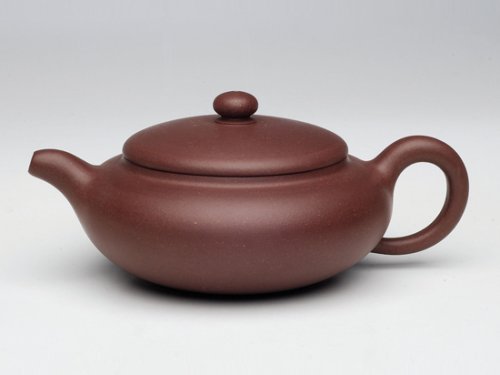 陈健紫砂壶 扁玉 