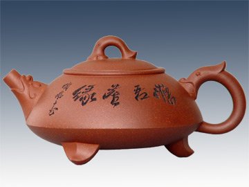 汤建林紫砂壶 三足龙顶 