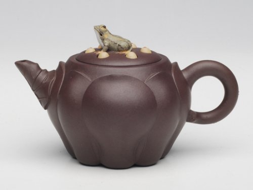 陈健紫砂壶 和合连心 