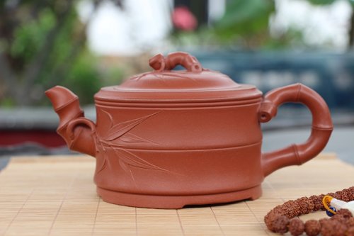 刘根林紫砂壶 竹段 