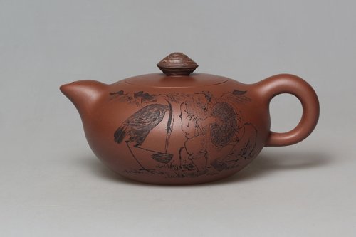 范建荣紫砂壶 渔翁得利 