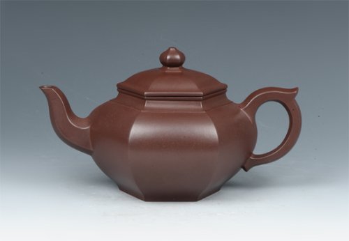 戴建明紫砂壶 六方笑樱 
