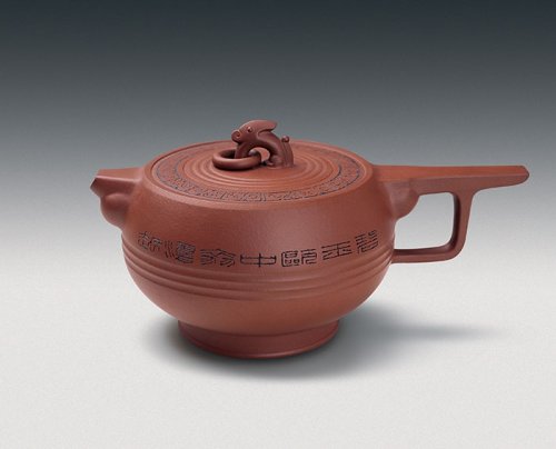 鲍志强紫砂壶 古风壶 