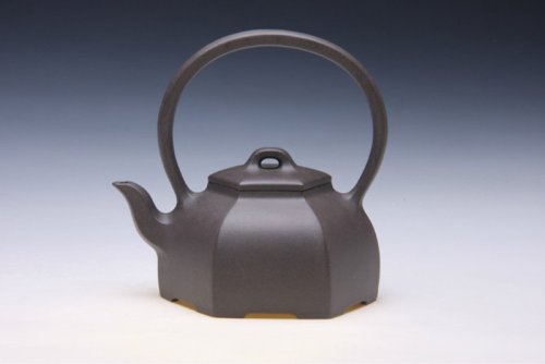 谢永新紫砂壶 磐容提梁 