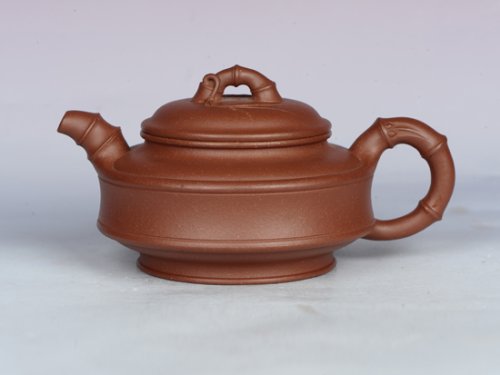 吴建军紫砂壶 双线竹鼓 