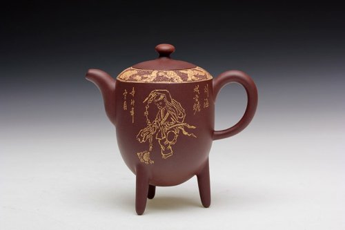 周赛英紫砂壶 童趣 