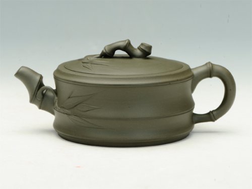 崔允杰紫砂壶 扁竹鼓 