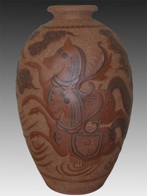 杨俊紫砂壶 天马行空 