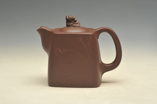 周杰紫砂壶 四方汉宝 