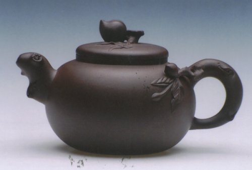 杨红伟紫砂壶 桃韵壶 