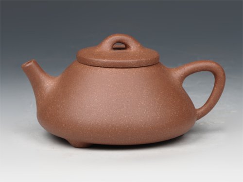 董建忠紫砂壶 三脚石瓢 