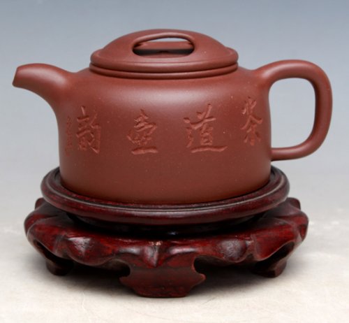 单芳娣紫砂壶 牛盖莲子 