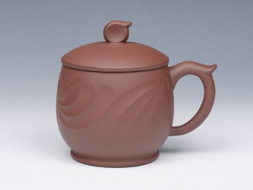 钱红月紫砂壶 浪花杯 